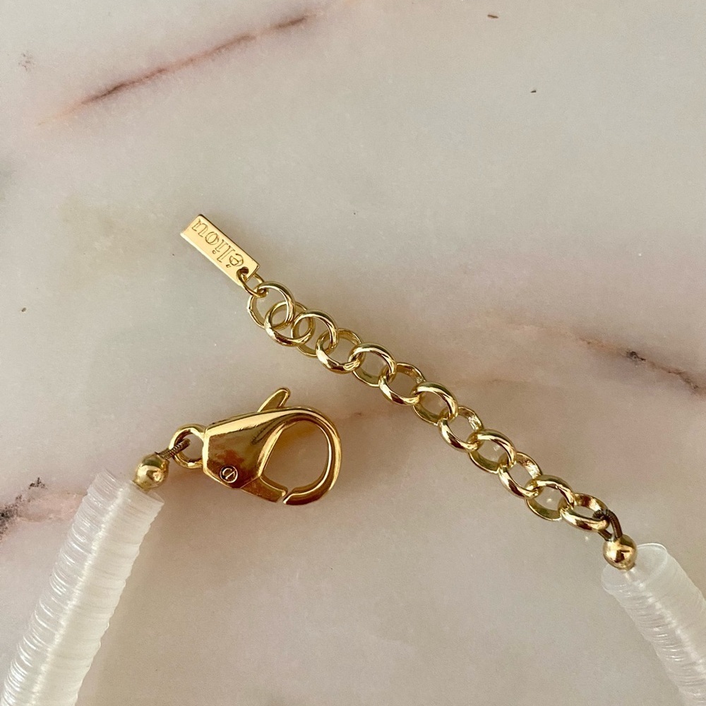 Maje Eliou purple and gold necklace. - Picture 2 of 4